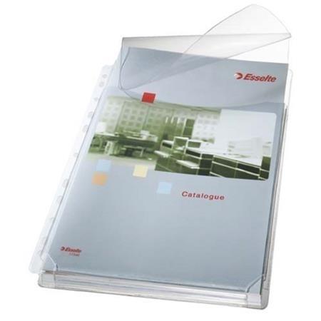 FUNDAS MULTITALADRO FUELLE PVC A4 SOLAPA 120 MICRAS BOLSA 5U. LEITZ