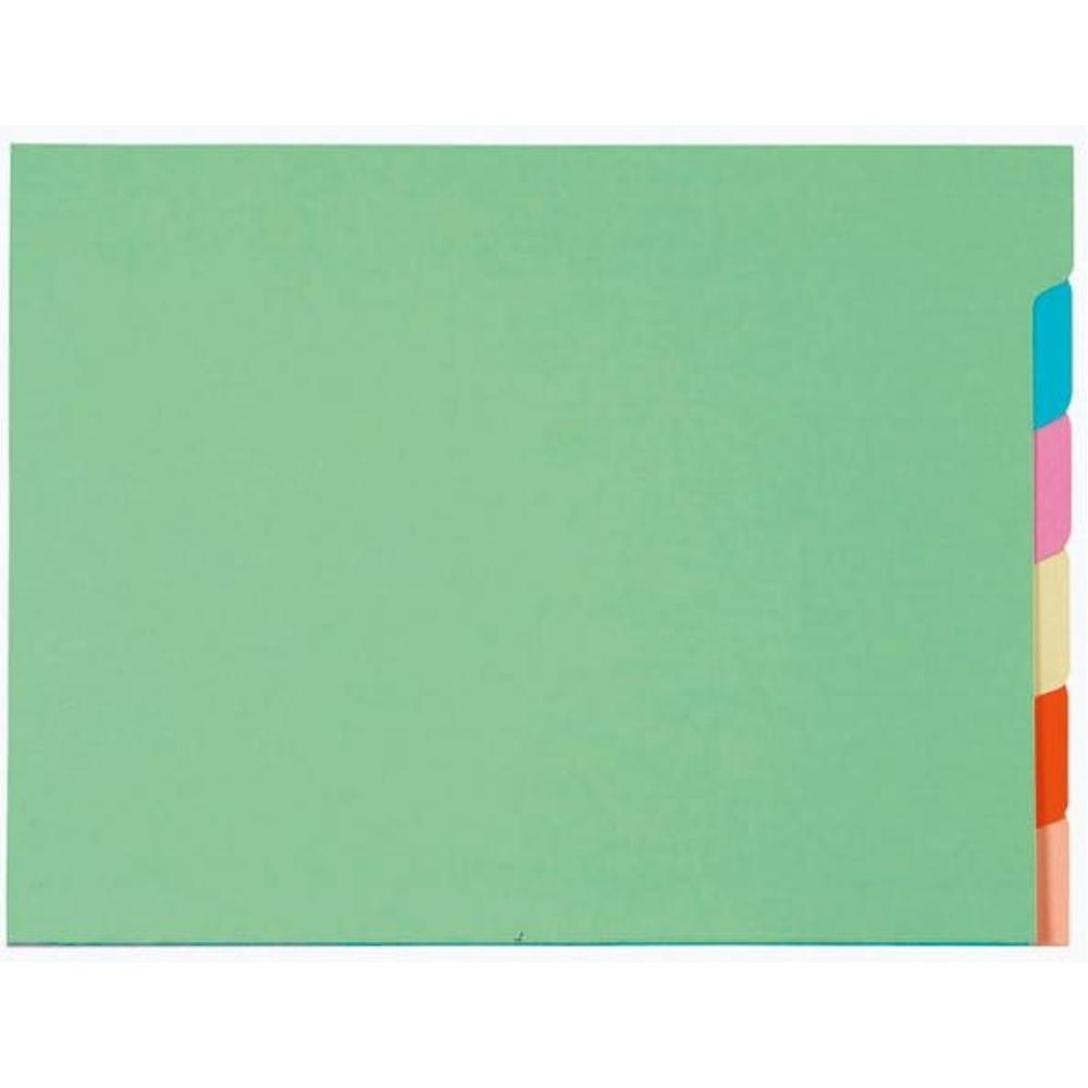SUBCARPETAS A4 APAISADA PESTAÑA LATERAL COLORES SURTIDOS PARA MUEBLES EXACLAIR