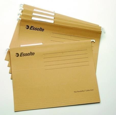 CARPETA COLGANTE FOLIO KRAFT 230GR VISOR SUPERIOR RIGIDO ESSELTE