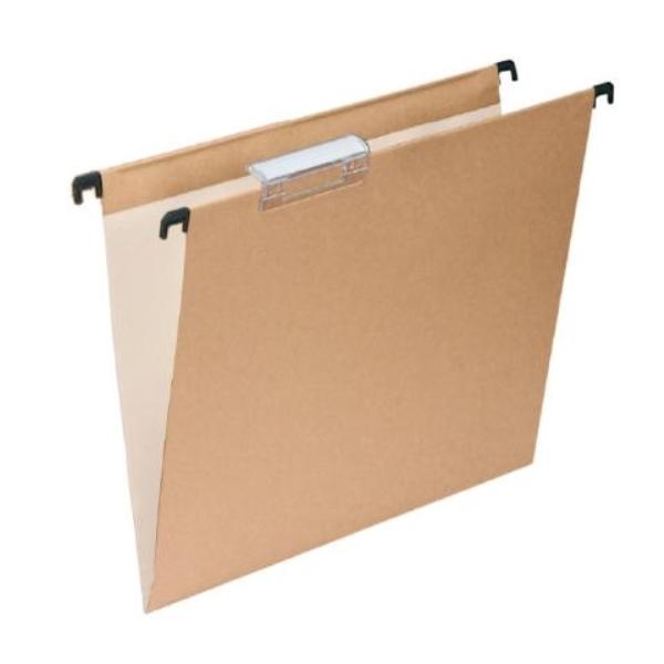 CARPETA COLGANTE A4 KRAFT 240GR VISOR SUPERIOR RIGIDO CORTO LOMO V GRAFOPLAS