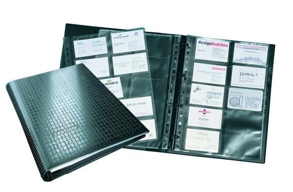TARJETERO ANILLAS A4 200 TARJETAS VISIFIX CENTIUM DURABLE