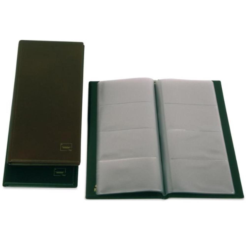 TARJETERO PVC BASIC NEGRO 20 FUNDAS 160 TARJETAS 290X140MM GRAFOPLAS