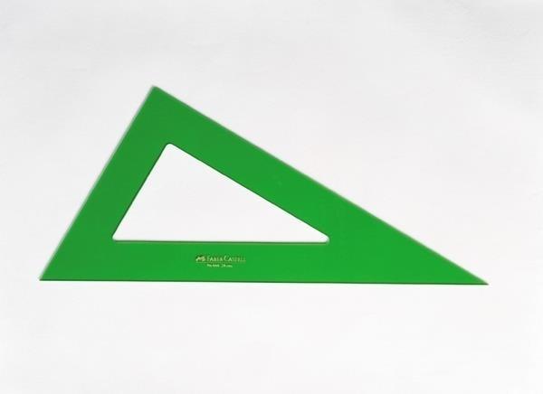 CARTABON 25CM SIN GRADUAR VERDE FABER CASTELL