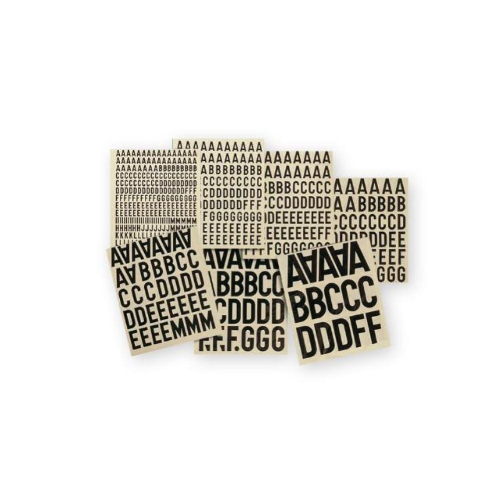 LETRAS, NUMEROS Y SIGNOS ADHESIVOS 15MM NEGRO APLI