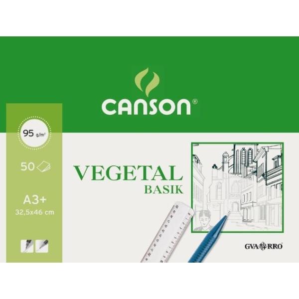 BLOC DIBUJO ENCOLADO PAPEL VEGETAL ENCOLADO A3 90G 50H GUARRO