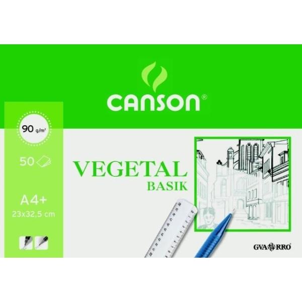 LAMINAS DIBUJO PAPEL VEGETAL A3 90GR 12H MINIPACK CANSON