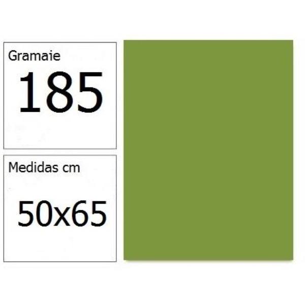 CARTULINA IRIS 50X65 185G VD.ABETO 25H.
