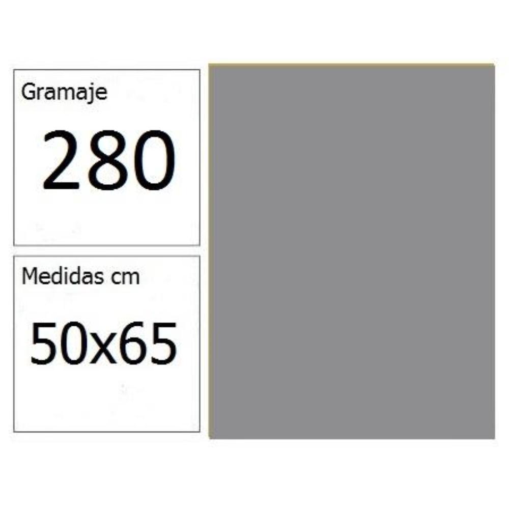 CARTULINA IRIS 50X65 185GR 25H PLATA GUARRO