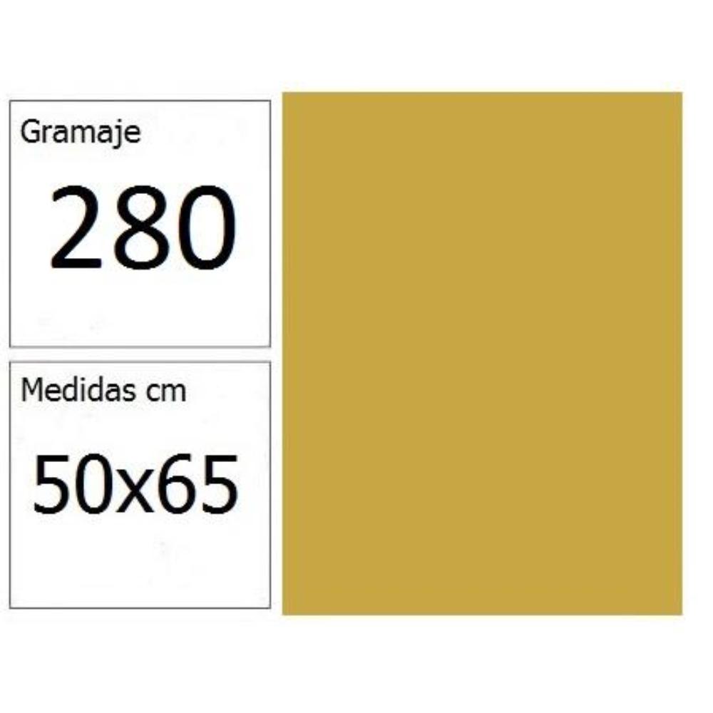 CARTULINA IRIS 50X65 185GR 25H ORO GUARRO