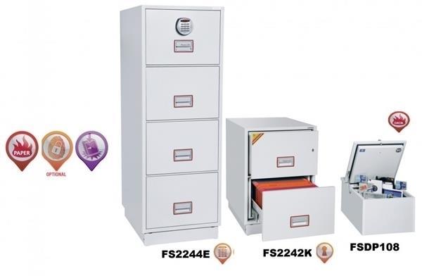 ARCHIVADOR IGNÍFUGO LLAVE 4 CAJONES PHOENIX SERIE FS2250K/FS2250E