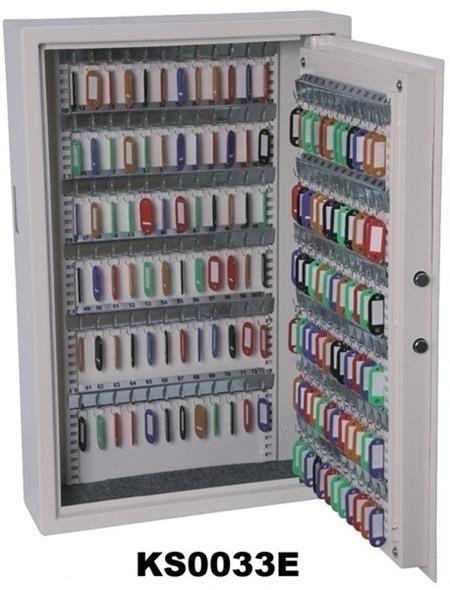 ARMARIO SEGURIDAD DE LLAVES PARA 144 LLAVES KS0033E 66X43X13CM 20KG PHOENIX