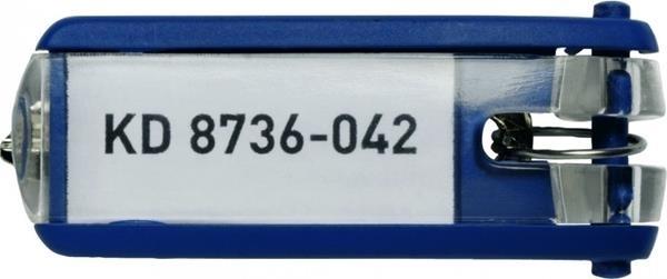 LLAVEROS KEY CLIP AZUL 6 UDS DURABLE