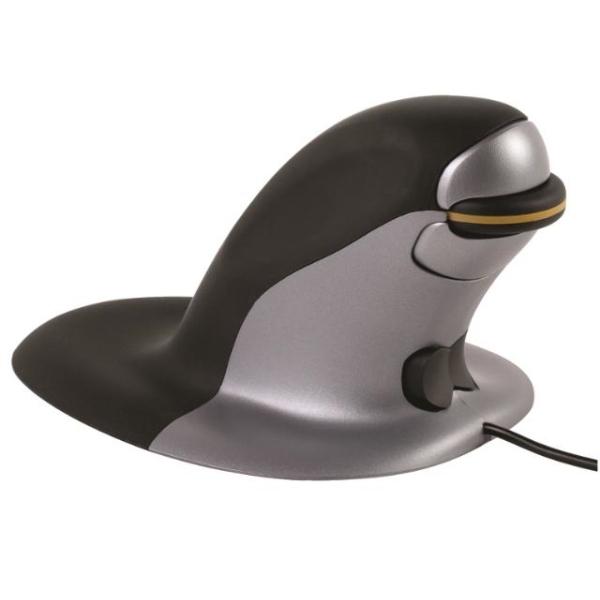 RATON CON CABLE ERGONOMICO VERTICAL AMBIDIESTRO PENGUIN  PEQUEÑO FELLOWES