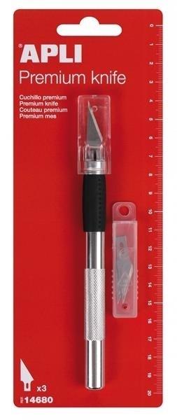 CUCHILLO HOBBY PREMIUM+3RECAMBIOS 1U. APLI