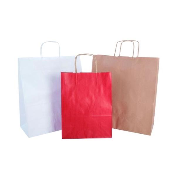 BOLSA KRAFT BLANCA 32X16X39 50U. APLI
