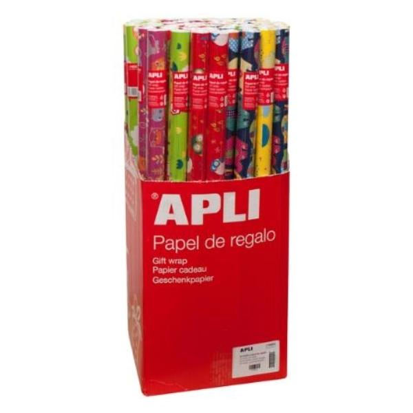 PAPEL REGALO ROLLO 2X0,70 INFANTIL APLI