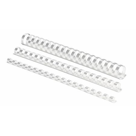CANUTILLO PLASTICO 19MM BLANCO CJ.100U FELLOWES