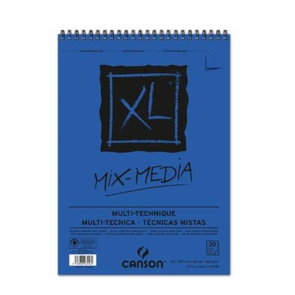 BLOC DIBUJO ESPIRAL A3 30H MICR CANSON XL MIX MEDIA TEXTURADO 300G