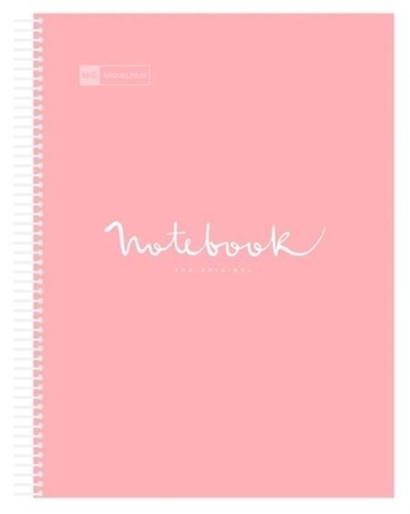 CUADERNO MICROP A4 120H 90G C/5 PP NOTEBOOK 5 EMOTIONS ROSA MIQUELRIUS