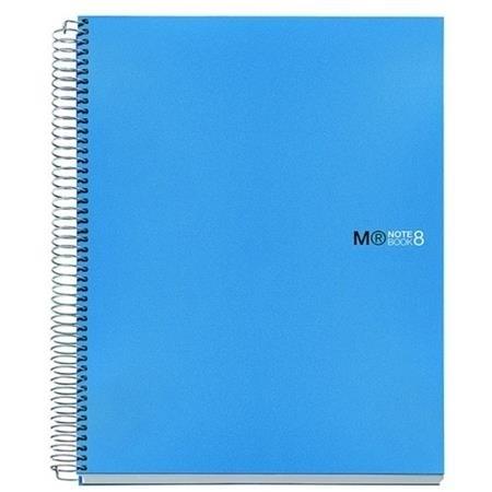 CUADERNO MICROP A4 200H 70G C/5 T/PP AZUL NOTEBOOK 8 MIQUELRIUS