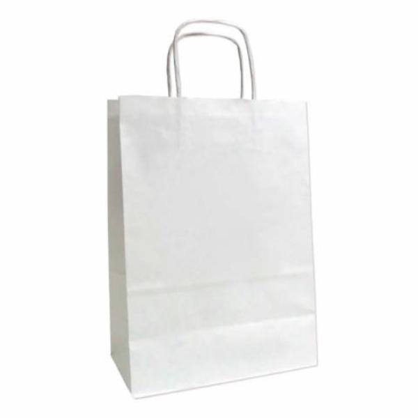 BOLSA PAPEL KRAFT BLANCO 42x48x19CM 25UDS.