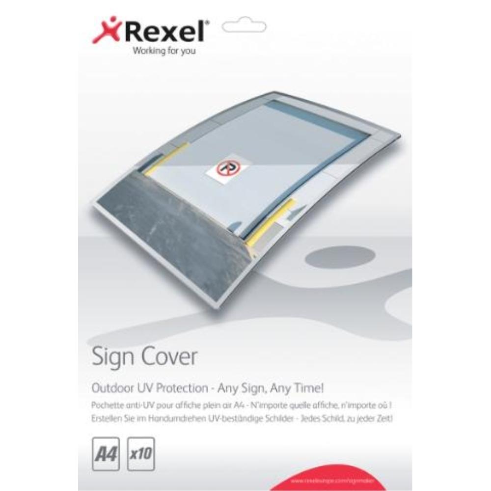 CARTERAS  REXEL SIGNMAKER PARA EXTERIOR CON PROTECCIÓN UV A4 (PACK 10)