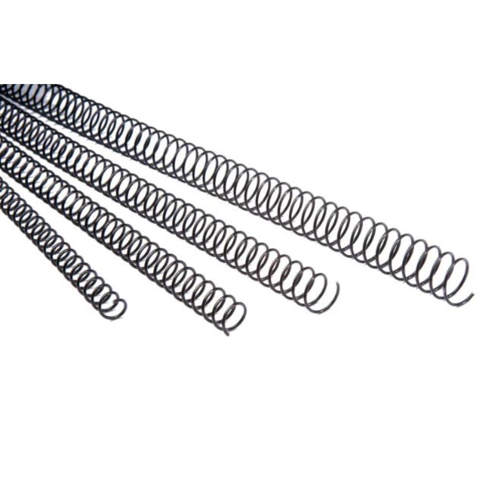 ESPIRAL METALICA 28MM BLANCAS (CAJA 100) PASO 5:1 GBC