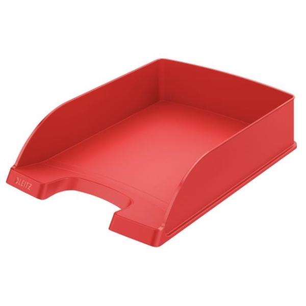 BANDEJA LEITZ PLUS STANDARD OPACA FORMATO VERTICAL ROJO