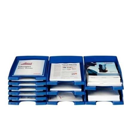 BANDEJA LEITZ PLUS STANDARD OPACA FORMATO VERTICAL AZUL
