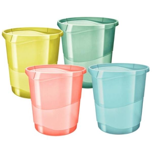 PAPELERA COLOUR ICE SURTIDOS 14L ESSELTE