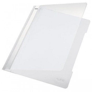 DOSSIERS FASTENER PVC A4 BLANCO CON TARJETERO LEITZ
