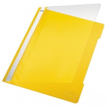DOSSIERS FASTENER PVC A4 AMARILLO CON TARJETERO LEITZ