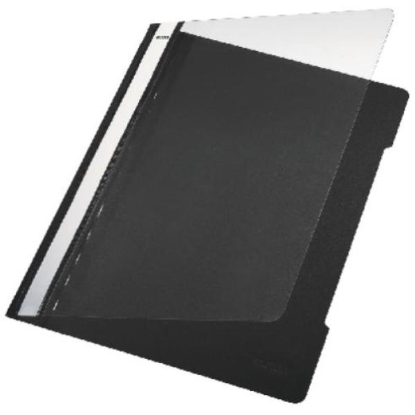 DOSSIERS FASTENER PVC A4 NEGRO CON TARJETERO LEITZ