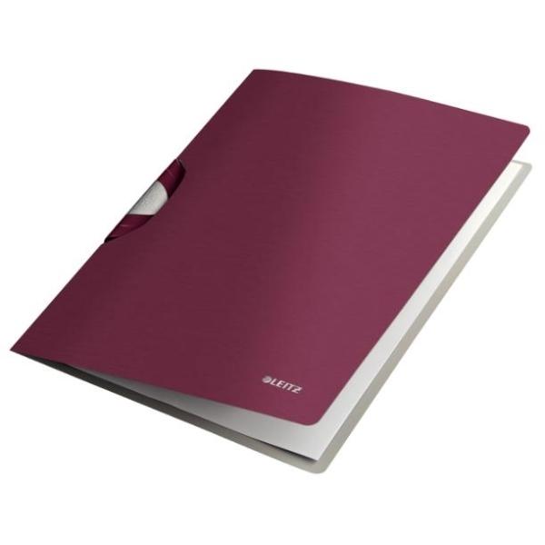 DOSSIERS COLORCLIP STYLE PP RIGIDO A4 40H GRANATE LEITZ