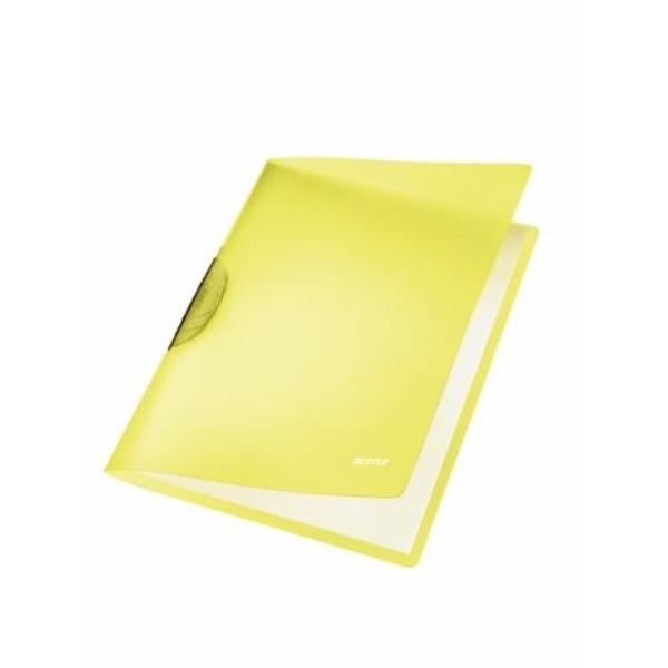 DOSSIERS CLIP RAINBOW PP RIGIDO A4 30H AMARILLO LEITZ