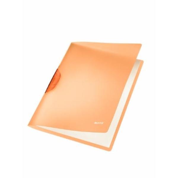 DOSSIERS CLIP RAINBOW PP RIGIDO A4 30H NARANJA LEITZ
