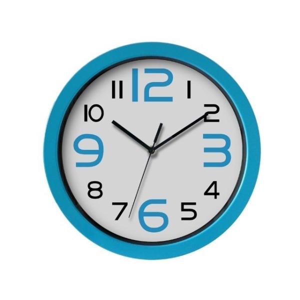 RELOJ OFICINA 30 CM AZUL POESSA