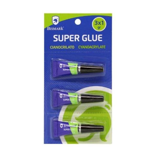 PEGAMENTO SUPER-GLUE 1G.BLISTER 3 UDS. POESSA