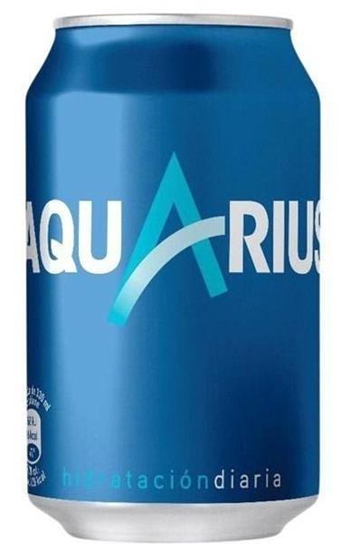 REFRESCO AQUARIUS LIMON LATA 330 ML