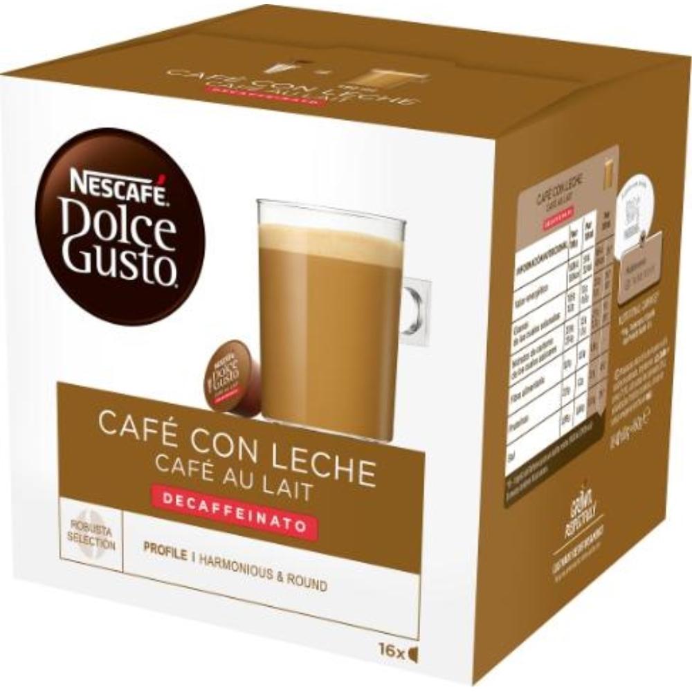 CAFE DOLCE GUSTO CAFE CON LECHE DESCAFEINADO MONODOSIS CAJA DE 16 UNIDADES