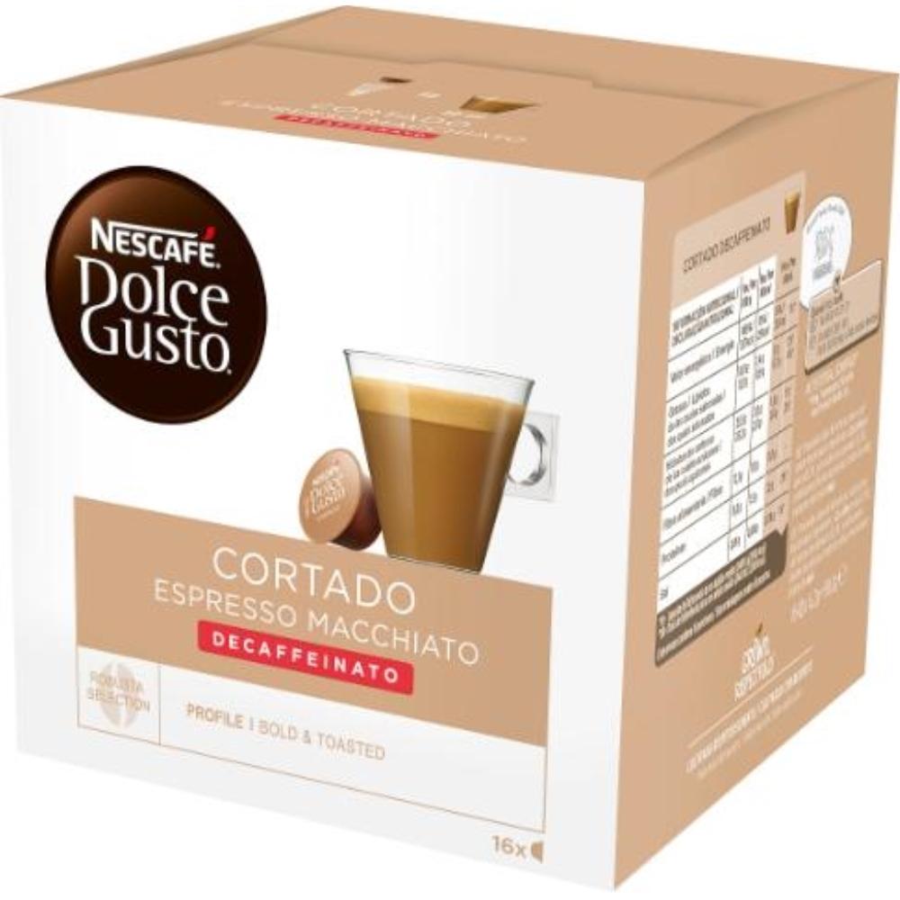 CAFE DOLCE GUSTO CORTADO DESCAFEINADO MONODOSIS CAJA DE 16 UNIDADES
