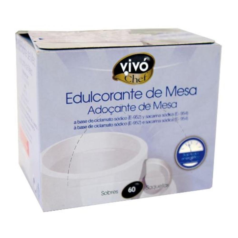 EDULCORANTE VIVOCHEF DE FACIL DISOLUCION CAJA DE 60 SOBRES