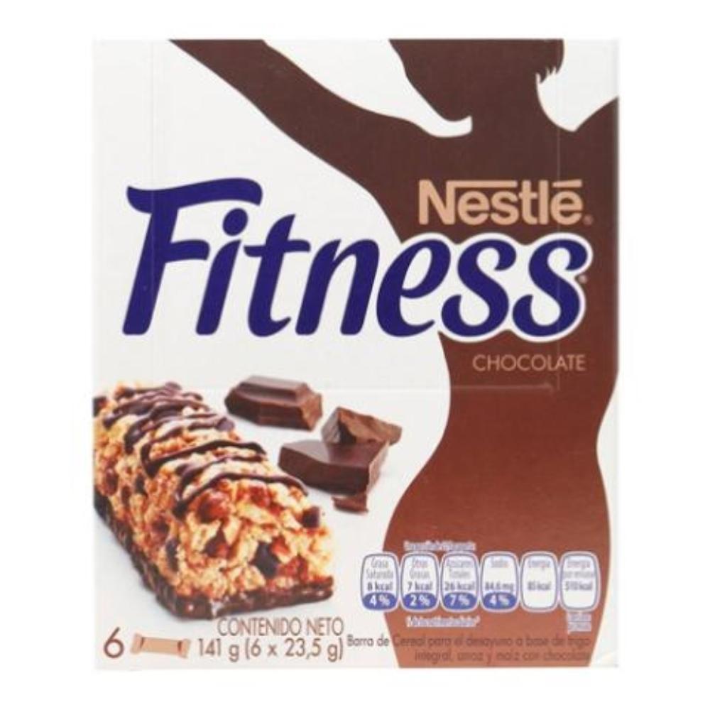 BARRITAS CEREALES FITNESS CHOCOLATE PAQUETE DE 6 UNIDADES