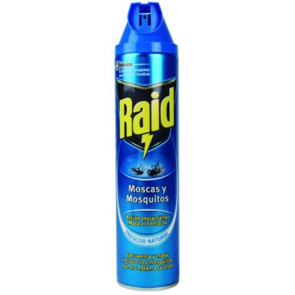INSECTICIDA RAID SPRAY MOSCAS Y MOSQUITOS 600 ML