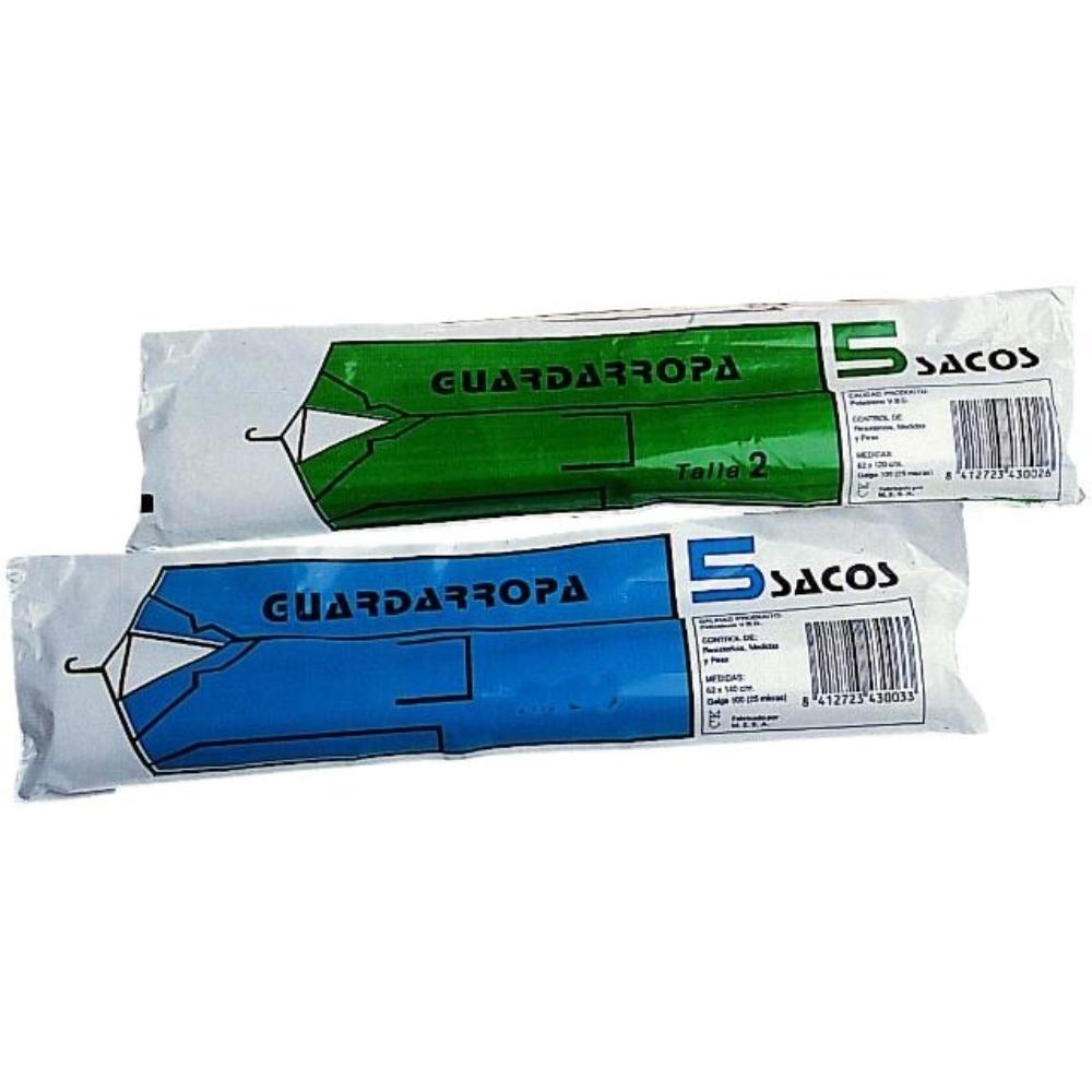 SACO GUARDARROPA GALGA 100 62X140 CM -ROLLO DE 5 SACOS