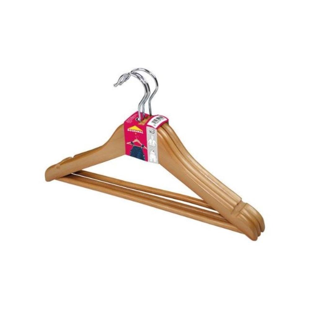 PERCHA DE MADERA INFANTIL PACK DE 3 UNIDADES