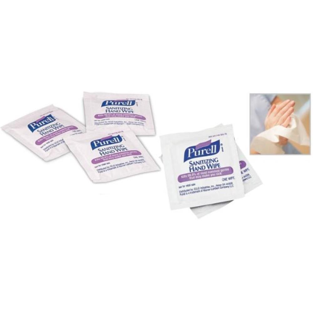 TOALLITA DESINFECTANTE PURELL PARA MANOS EN PAQUETES INDIVIDUALES CADA DE 1000 PAQUETES