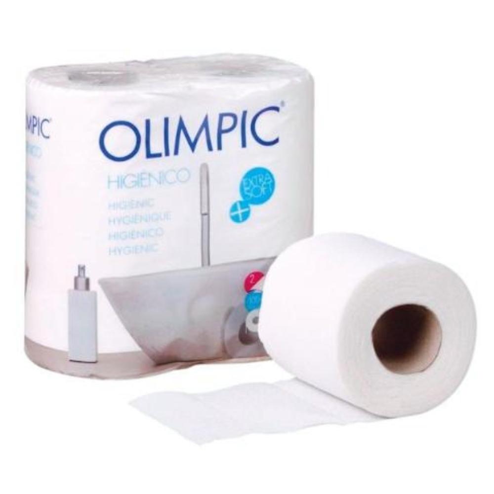 PAPEL HIGIENICO OLIMPIC 2 CAPAS-96,3MM ANCHO X 17,98M LARGO PAQUETE DE 4 ROLLOS
