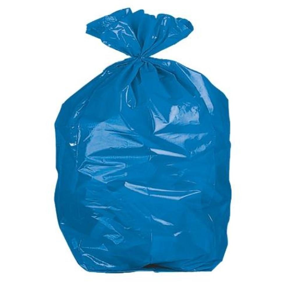 BOLSA BASURA DOMESTICA AZUL 52X60CM GALGA 70 ROLLO DE 20 UNIDADES