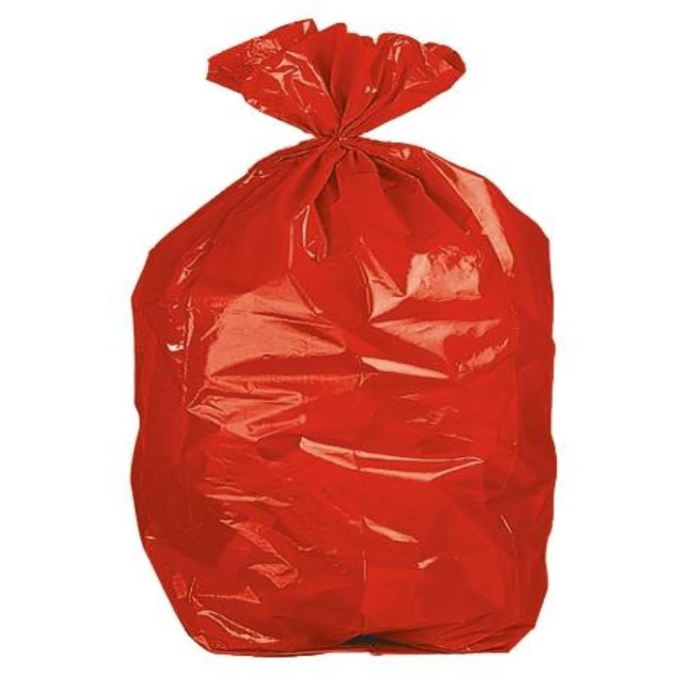 BOLSA BASURA INDUSTRIAL ROJA 85X105CM GALGA 110 ROLLO DE 10 UNIDADES